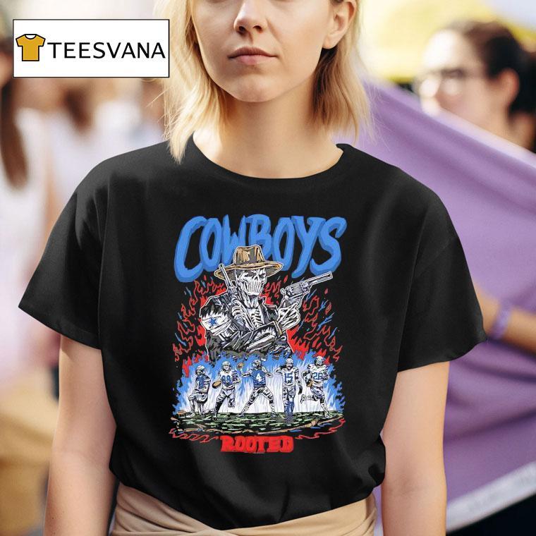Rooted Skeleton Dallas Cowboys T Shirt