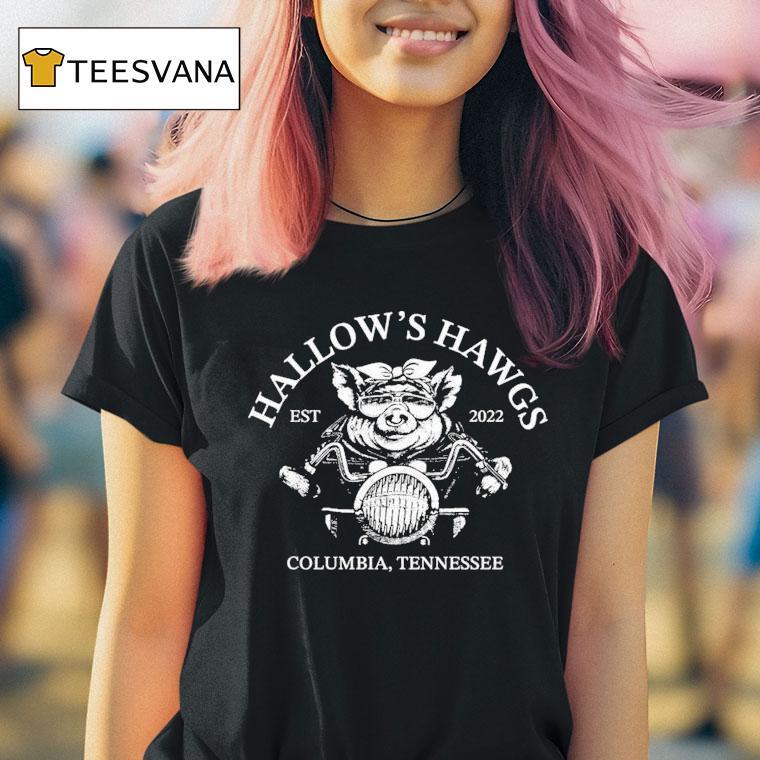 Rusty Butcher Hallow S Hawgs Columbia Tennessee Est Motor T Shirt
