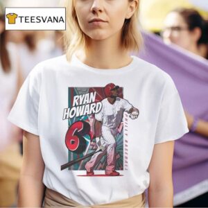 Ryan Howard Philadelphia Comic Book Baseball Vintage T Shirt
