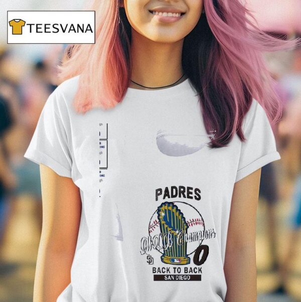 San Diego Padres Mlb Champions Hardwood Classics Champions Vintage T Shirt