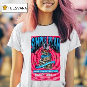 Simple Plan Th Anniversary Bigger Than You Think Tour Dates T Shirt