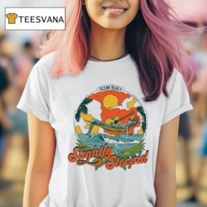 Slightly Stoopid Ocean Beach Fleming Hammock Skeleton T Shirt