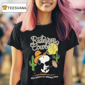 Snoopy Ride Em Cowboy New Mexico Us History Route T Shirt