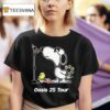 Snoopy Rock Band Manchester Britpop Live Tour T Shirt