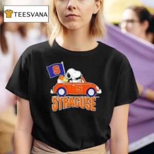 Snoopy X Syracuse Orange Basketball T Shirt