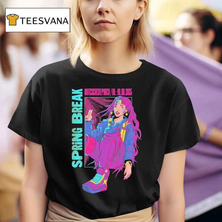 Sputnik Spring Break Festival Superheldin T Shirt