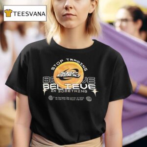 Spx Stop Trading Believe In Something Logo T Shirt