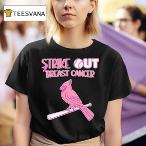 St Louis Cardinals Strike Out Breast Cancer T Shirt