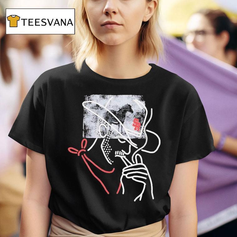 Stevenson Ranch Smoking Cowboy Horse T Shirt