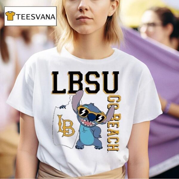 Stitch Long Beach State Go Beach Lbsu T Shirt