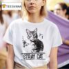 Stray Cat Draw Picture T Shirt