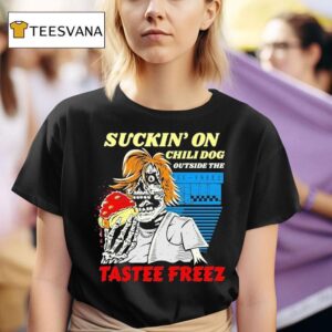 Suckin On Chili Dog Outside The Tas Freez Hotdog T Shirt