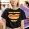 Superjumbo Records Aurora Illinois Hot Dog T Shirt