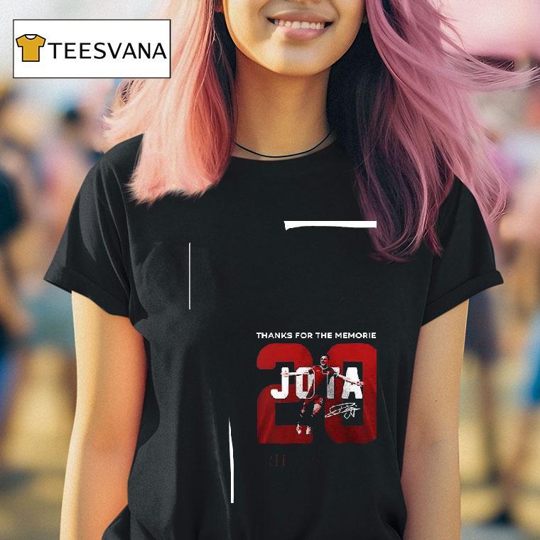 Thanks For The Memories Diogo Jota Portugal Rip Signature T Shirt