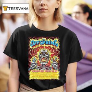 The Offspring Supercharged Tour For North America Tour Dates Featuring Skull Plug Electric Shock T Shirt