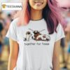 Together For Texas Dog And Cows T Shirt