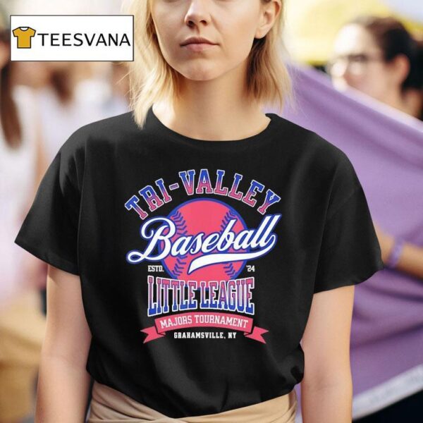 Tri Valley Baseball Little League Majors Tournament Estd T Shirt