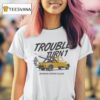 Trouble Turn Door Bumper Clear T Shirt