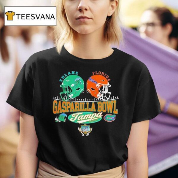 Tulane Green Wave Vs Florida Gators Gasparilla Bowl Head To Head T Shirt