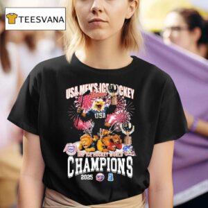 Usa Men S Ice Hockey Beats Sweden Switzerland Iihf Ice Hockey World Champions Mascot Trophy T Shirt
