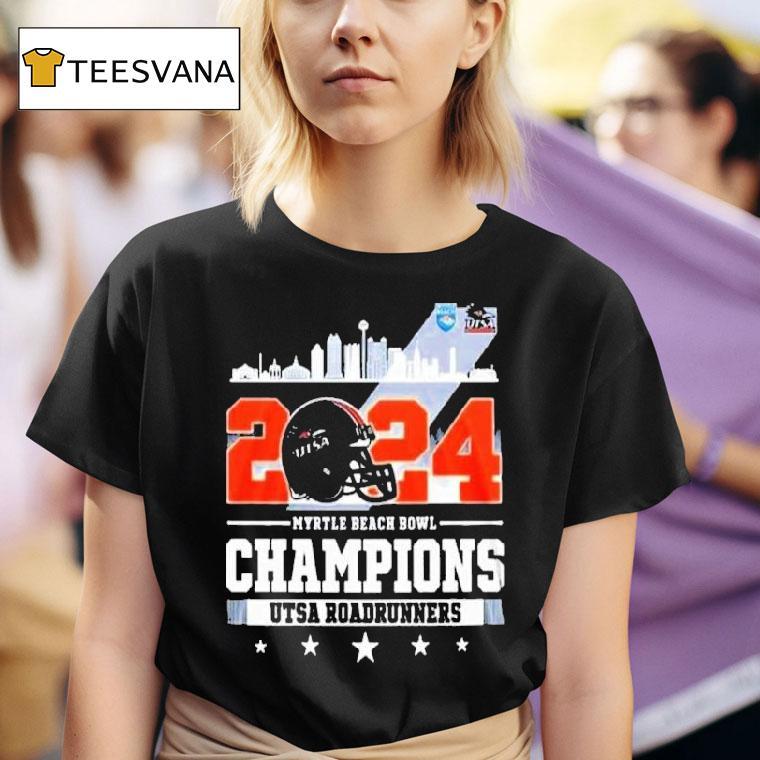 Utsa Roadrunners Myrtle Beach Bowl Champions Skyline Ncaa Bowl Games T Shirt