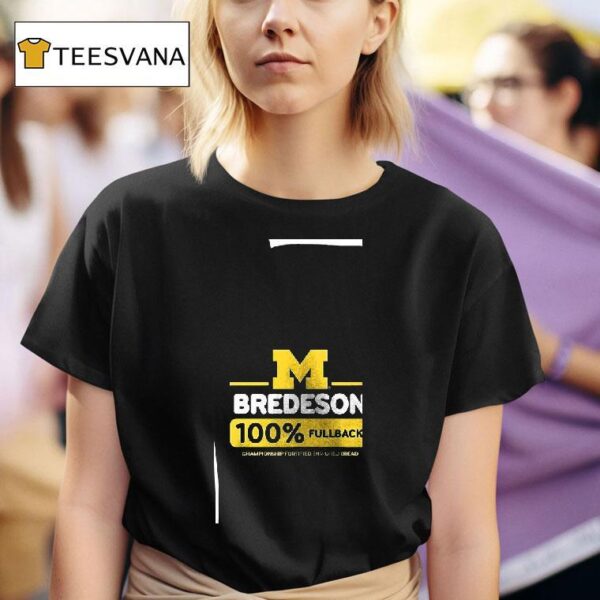 Valiant University Of Michigan Football Max Bredeson Percent Fullback T Shirt