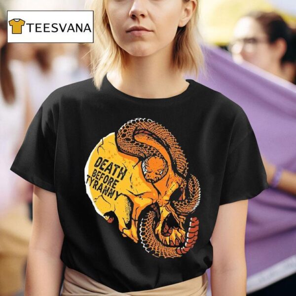 Venom Valor Death Before Tyranny Skull Snake T Shirt