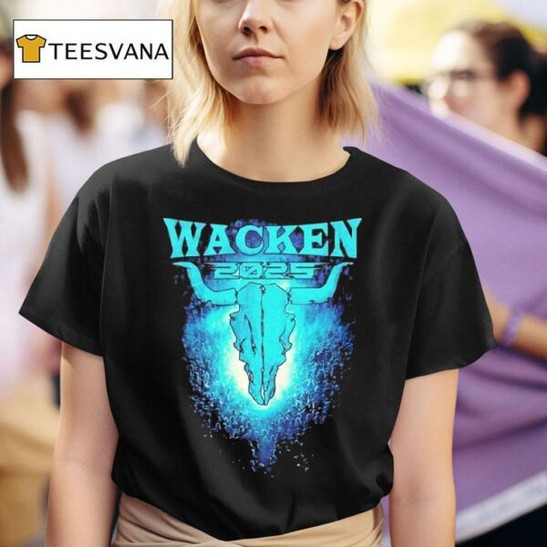 Wacken Open Air X Moshpit Glowing Bullhead Festival On July August T Shirt