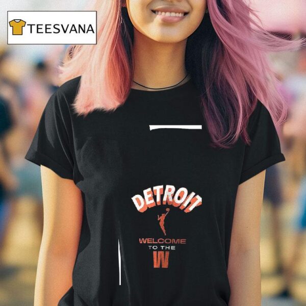 Welcome To The Wnba Detroit Logo T Shirt