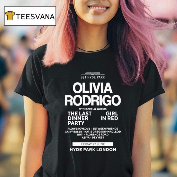 Bst Hyde Park Olivia Rodrigo T Shirt