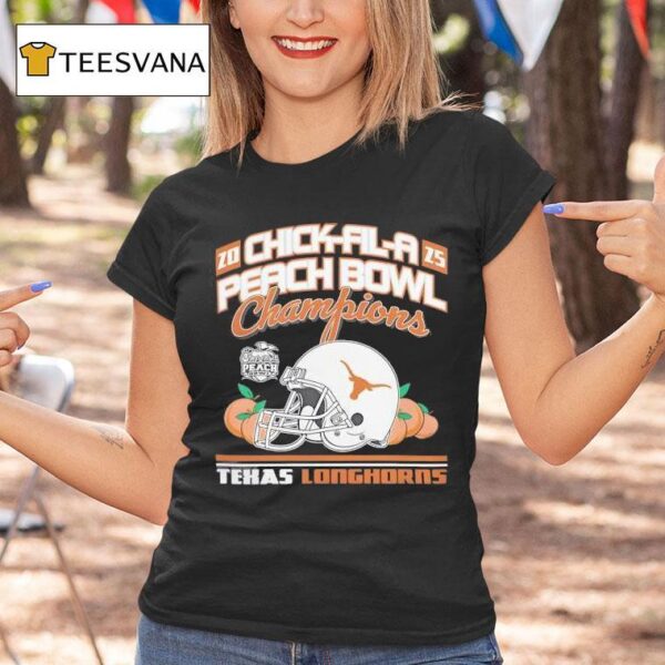 Chick Fil A Peach Bowl Champions Texas Longhorns Football T Shirt