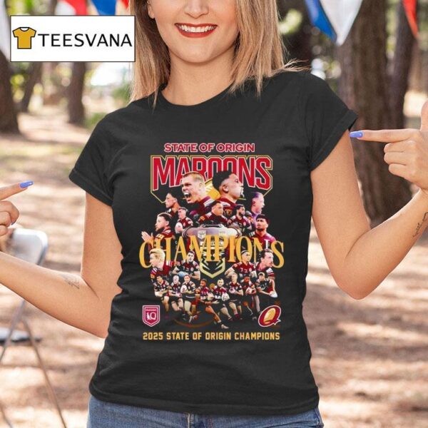 State Of Origin Queensland Maroons State Of Origin Champions T Shirt