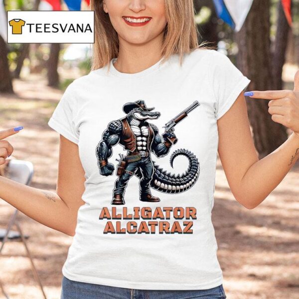 Alligator Alcatraz Cowboy Crocodile T Shirt