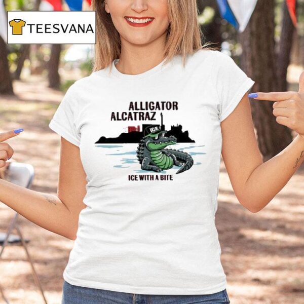 Alligator Alcatraz Ice With A Bite Gator T Shirt