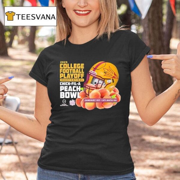 Arizona State Sun Devils Cfp Quarter Final Bound Chick Fil A Peach Bowl T Shirt