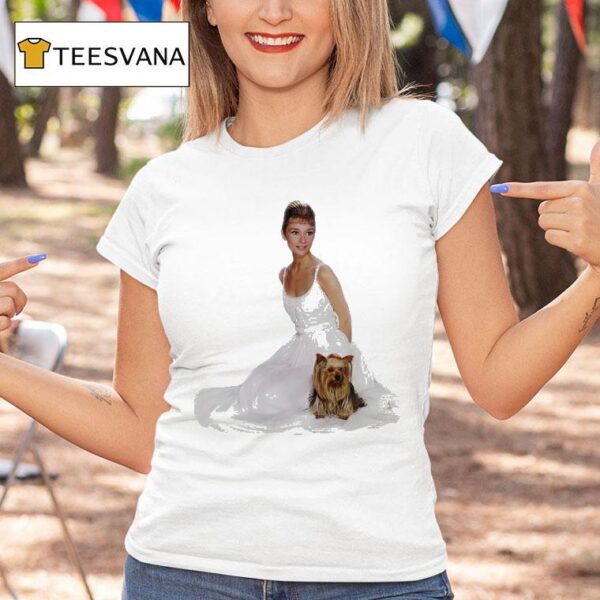 Audrey Hepburn And Yorkshire Terrier T Shirt