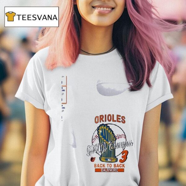 Baltimore Orioles Mlb Champions Hardwood Classics Champions Vintage T Shirt