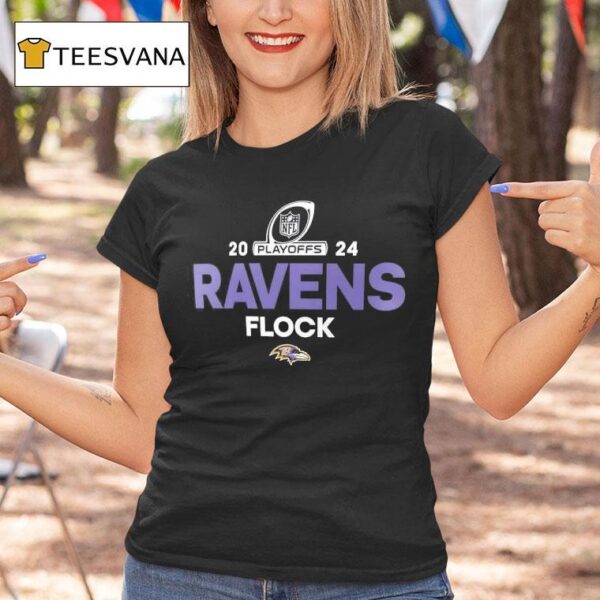 Baltimore Ravens Nfl Playoffs Flock T Shirt