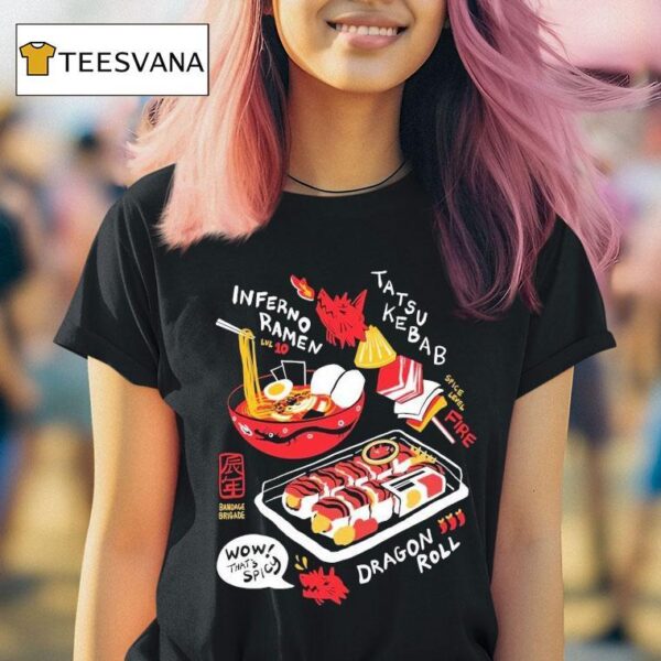 Bandage Brigade Dragon Roll Hot Spicy T Shirt