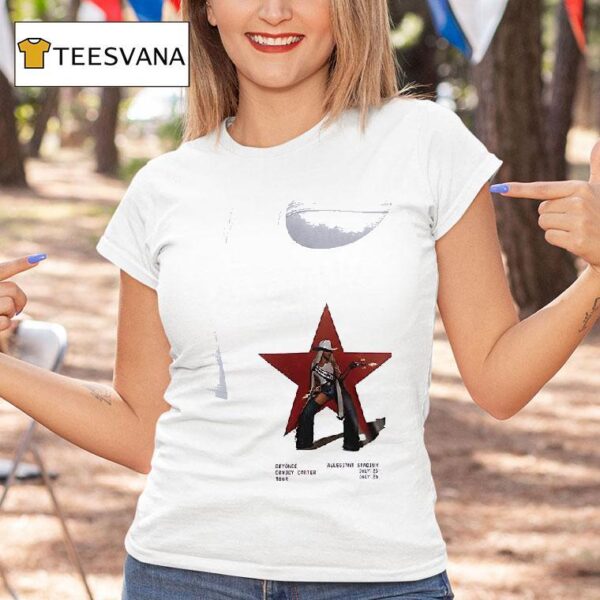 Beyonce Cowboy Carter Tour Las Vegas Cowboy Star T Shirt