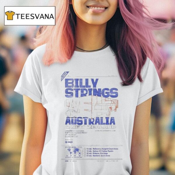 Billy Strings Melbourne Margaret Court Arena July T Shirt