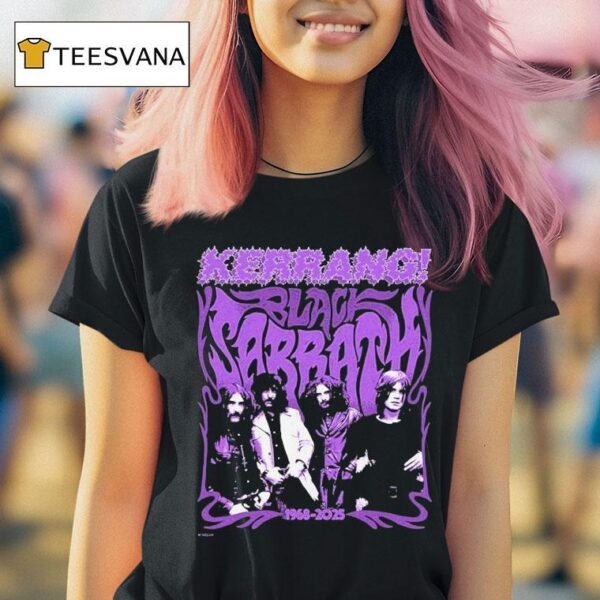 Black Sabbath In Collaboration With Kerrang On T Shirt