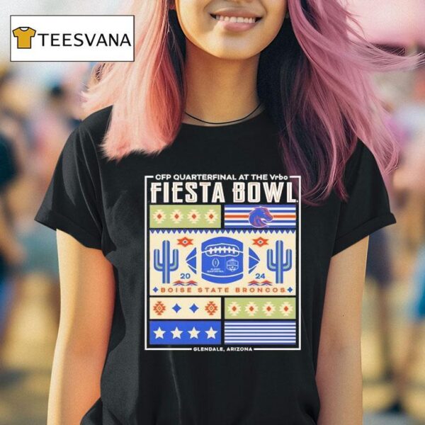 Boise State Broncos Cfp Vrbo Fiesta Bowl Boise State Block Party T Shirt