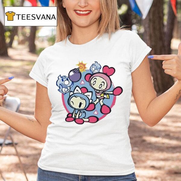 Bomberman Pink Aqua T Shirt