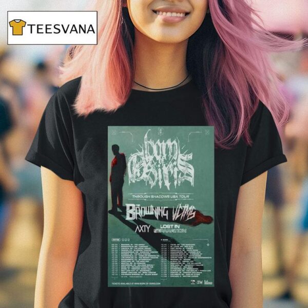 Born Of Osiris Through Shadows Usa Tour Summer Dates T Shirt