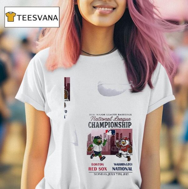 Boston Red Sox Vs Washington Nationals National League Championship Mascots T Shirt