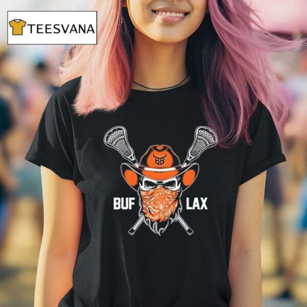 Buf Lax Buffalo Bandits Lacrosse Skull T Shirt