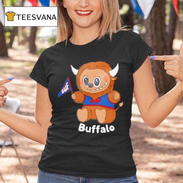Bufufu Labubu X Buffalo Bills T Shirt
