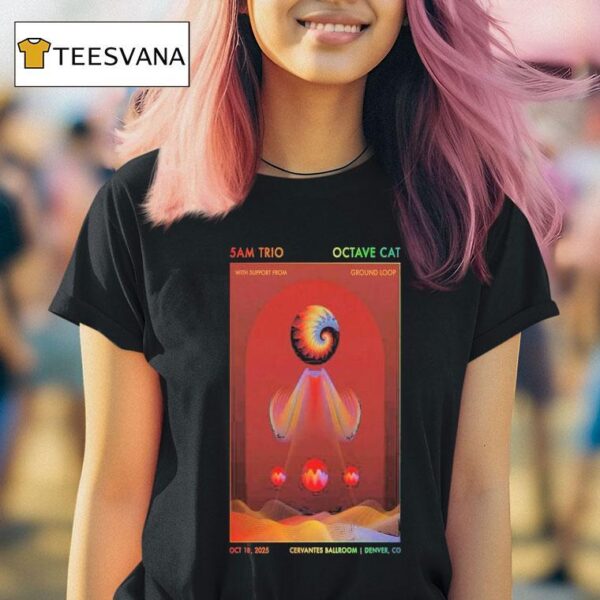 Cervantes Ballroom Denver Co Oct Trio Octave T Shirt