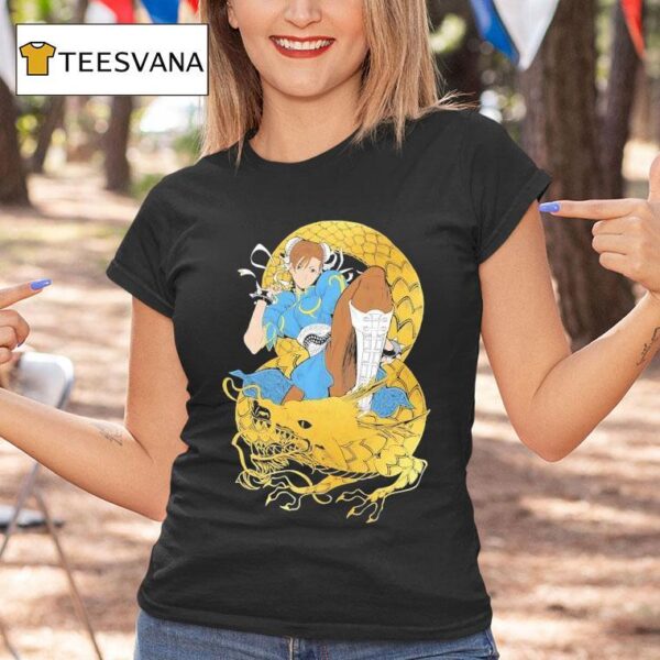 Chun Li Gold Dragon T Shirt